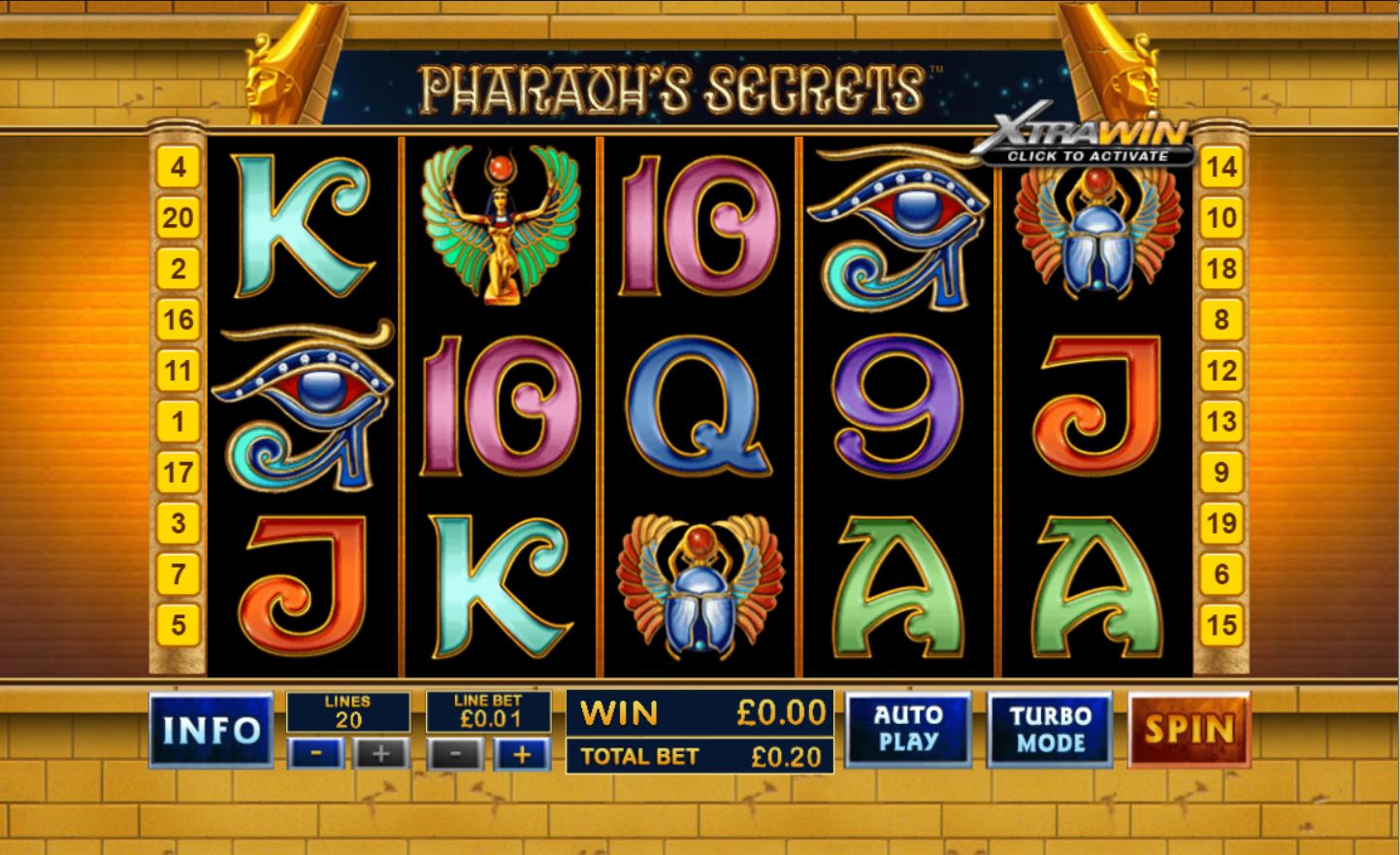 Игровые слоты «Pharaoh’s Secrets» в казино IZZI
